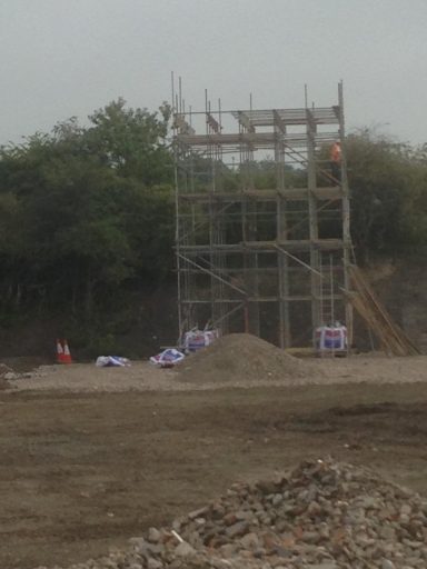 Free standing loading bay at MGL Training Centre